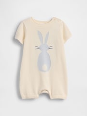 Gap Cream Bunny Knitted Shorts (Newborn-24mths) (0-24mths) - Image 1 of 3