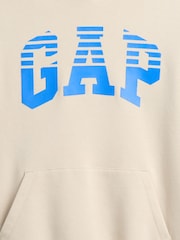 Gap Cream Relaxed Gap Logo Hoodie (4-13yrs) - Image 3 of 3