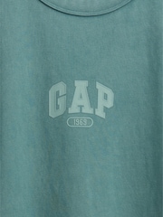 Gap Green Heavyweight Relaxed 1969 Logo Boxy T-Shirt - Image 4 of 4