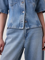 Gap UltraSoft Denim Pocket Shirt - Imaginea 4 din 4