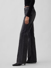 Gap Black Mid Rise Rigid Relaxed Flare Jeans - Image 3 of 4
