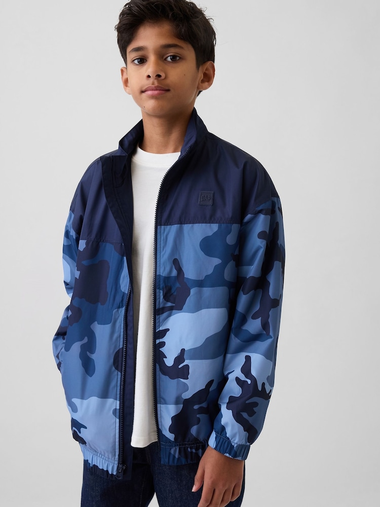 Gap Colourblock Camo Windbreaker (4-13yrs) - Imaginea 1 din 4