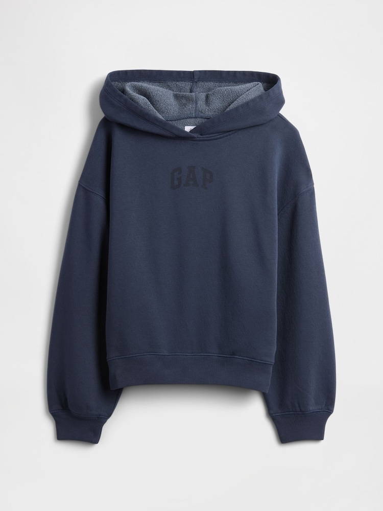 Gap Blue Relaxed Logo Hoodie (4-13yrs) - Image 1 of 3