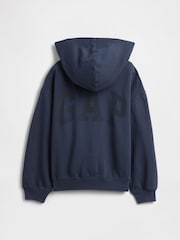 Gap Blue Relaxed Logo Hoodie (4-13yrs) - Image 2 of 3