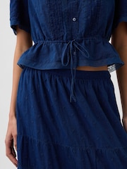Gap Blue Lace-Trim Maxi Skirts - Image 5 of 5