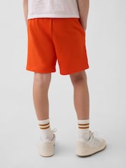 Gap Orange Relaxed Logo French Terry Pull On Shorts (4-13yrs) - Image 2 of 5