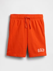 Gap Orange Relaxed Logo French Terry Pull On Shorts (4-13yrs) - Image 4 of 5