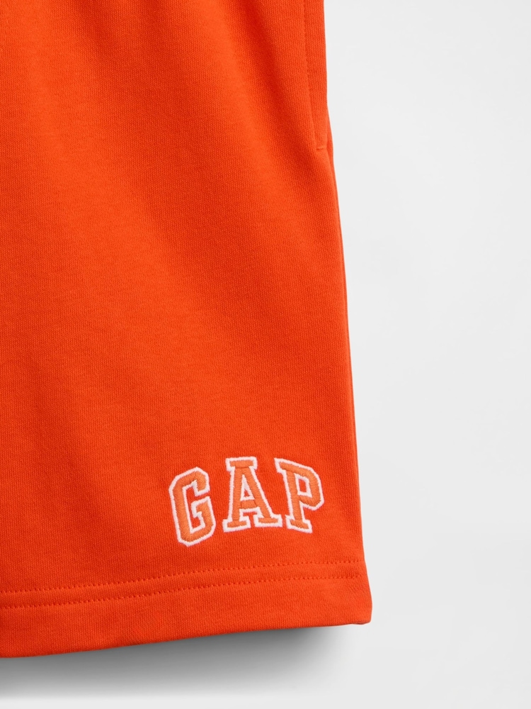 Gap Orange Relaxed Logo French Terry Pull On Shorts (4-13yrs) - Image 5 of 5