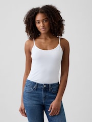 Noir/Blanc/Beige - Gap Stretch Jersey Cami (3-Pack) - Image 3 de 4