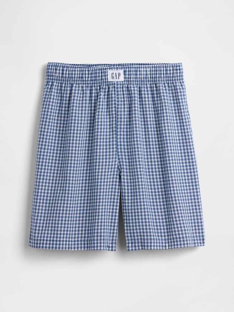 Gap Blue Boxer Pyjama Shorts (6-13yrs) - Image 1 of 6