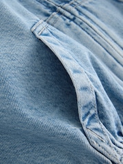 Gap Knit Hooded Denim Jacket (4-13yrs) - Imaginea 4 din 5