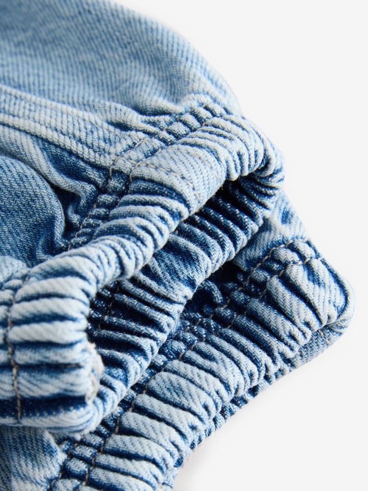 Gap Knit Hooded Denim Jacket (4-13yrs) - Imaginea 5 din 5