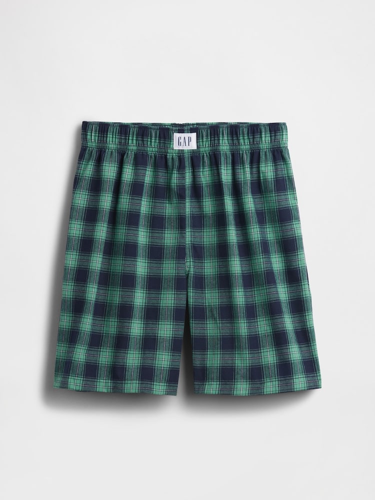 Grün kariert - Gap – Pyjama-Boxershorts (6–13J.) (6–13J.) - Bild 1 von 3