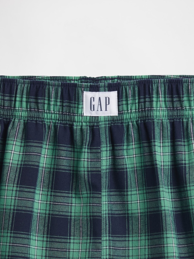 Grün kariert - Gap – Pyjama-Boxershorts (6–13J.) (6–13J.) - Bild 3 von 3