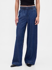 Gap Mid Rise UltraSoft Falten Baggy Jeans - Bild 1 von 6