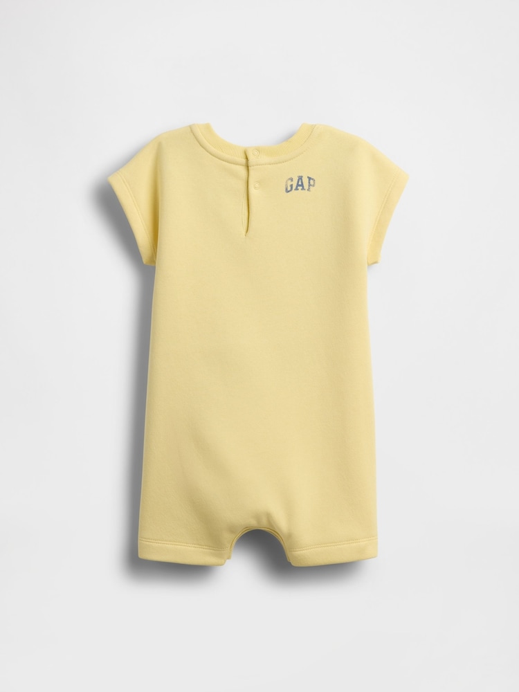 Gap Yellow Winnie The Pooh VintageSoft Short One-Piece (0-24mths) - Image 2 of 3