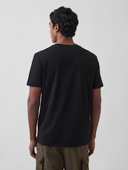 Svart - Gap Everyday Soft Mini Logo T-skjorte - Bilde 2 av 4