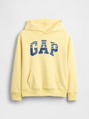 Gap Yellow Relaxed Gap Logo Hoodie (4-13yrs) - Image 1 of 3