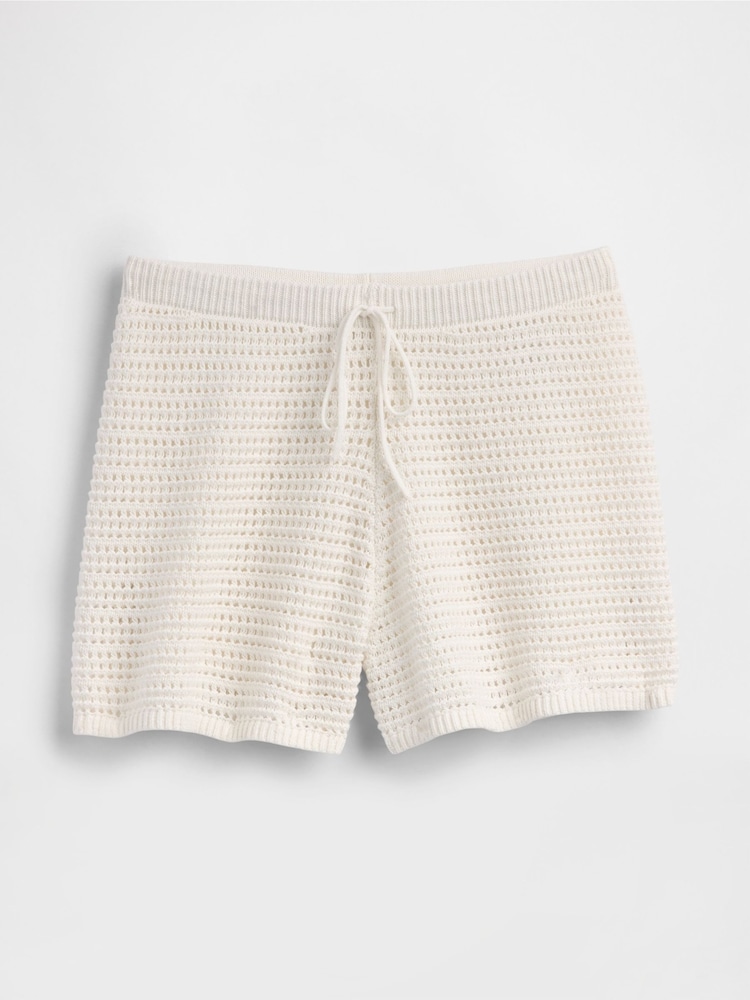 Gap White Crochet Easy Shorts - Image 5 of 5