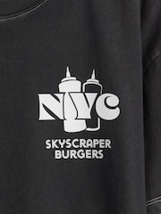 Gap Black Relaxed Graphic T-Shirt (4-13yrs) - Image 3 of 3