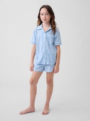 Gap Blue Bow Pyjamas Short Set (6-13yrs) - Image 1 of 4