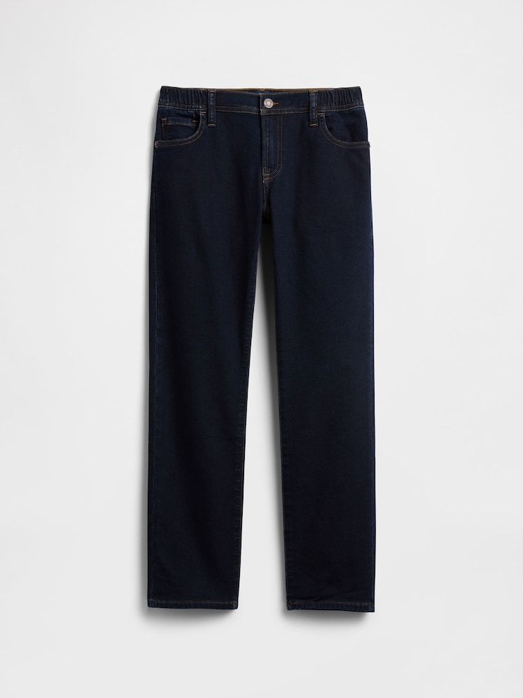 Gap Dark Indigo Blue Slim Pull-On Jeans (5-13yrs) (5-13yrs) - Image 1 of 3 Gap Dark Indigo Blue Slim Pull-On Jeans (5-13yrs) (5-13yrs) - Image 1 of 3