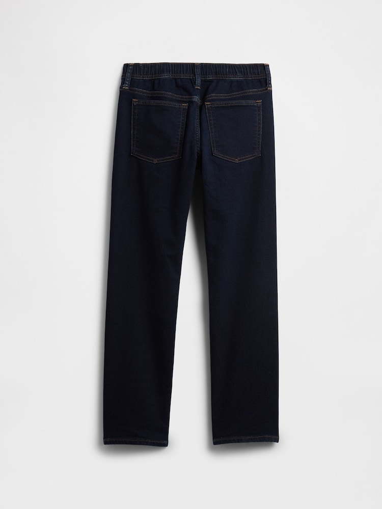 Gap Dark Indigo Blue Slim Pull-On Jeans (5-13yrs) (5-13yrs) - Image 2 of 3 Gap Dark Indigo Blue Slim Pull-On Jeans (5-13yrs) (5-13yrs) - Image 2 of 3
