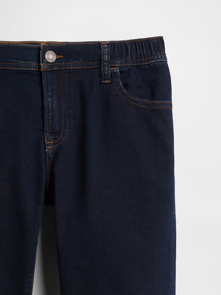 Gap Dark Indigo Blue Slim Pull-On Jeans (5-13yrs) (5-13yrs) - Image 3 of 3 Gap Dark Indigo Blue Slim Pull-On Jeans (5-13yrs) (5-13yrs) - Image 3 of 3