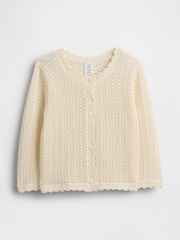 Gap Cream Crochet Cardigan (Newborn-24mths) (0-24mths) - Image 1 of 3
