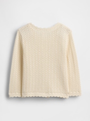 Gap Cream Crochet Cardigan (Newborn-24mths) (0-24mths) - Image 2 of 3