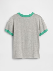 Gap Grey Logo Ringer T-Shirt (6mths-5yrs) - Image 2 of 3