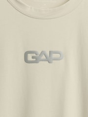 Gap Yellow Relaxed Logo Boxy Long Sleeve T-Shirt - Image 4 of 5