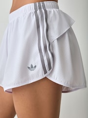 adidas Lilac Purple x Originals Ruffle Training Shorts - Image 4 of 6
