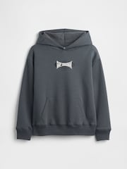 Gap Grey Relaxed Gap Logo Hoodie (4-13yrs) - Image 1 of 3