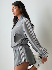 adidas Grey x Originals 1/2 Zip Hooded Jacket - Image 3 of 5