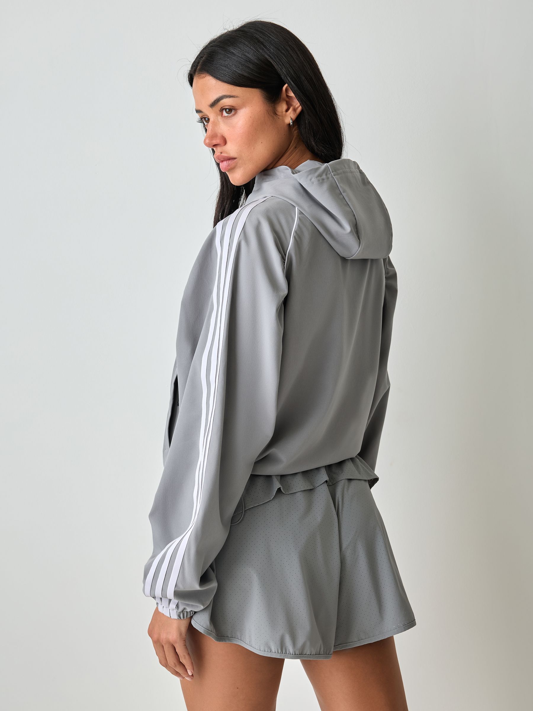 Buy adidas Originals Grey Sports Quarter Zip Jacket from Next USA