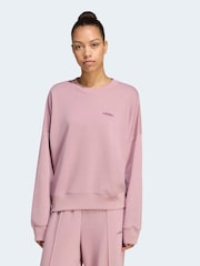 adidas Mauve Purple Colourpop Crew Neck Sweatshirt - Image 1 of 6