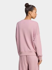 adidas Mauve Purple Colourpop Crew Neck Sweatshirt - Image 2 of 6