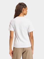 adidas Lilac Purple Seasonal Essentials Colourpop T-Shirt With Embroidered Graphic - Image 2 of 6