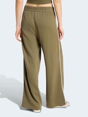 adidas Olive Green Colourpop Wide Leg Joggers - Image 2 of 6