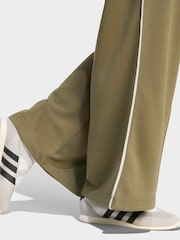 adidas Olive Green Colourpop Wide Leg Joggers - Image 4 of 6