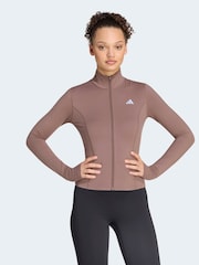adidas Brown Studio Full Zip Jacket - Image 1 of 6