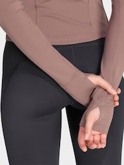 adidas Brown Studio Full Zip Jacket - Image 5 of 6
