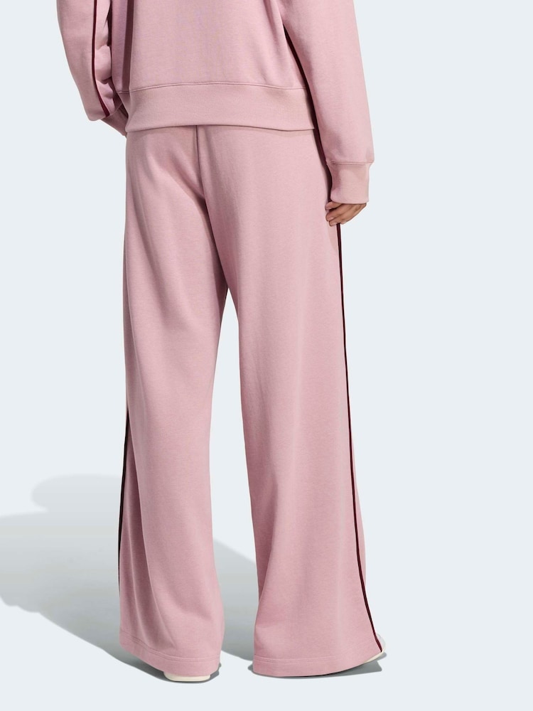 adidas Mauve Purple Colourpop Wide Leg Joggers - Image 2 of 6 adidas Mauve Purple Colourpop Wide Leg Joggers - Image 2 of 6