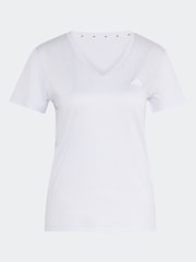 adidas Lilac Purple Workout Essentials V-Neck T-Shirt - Image 1 of 1