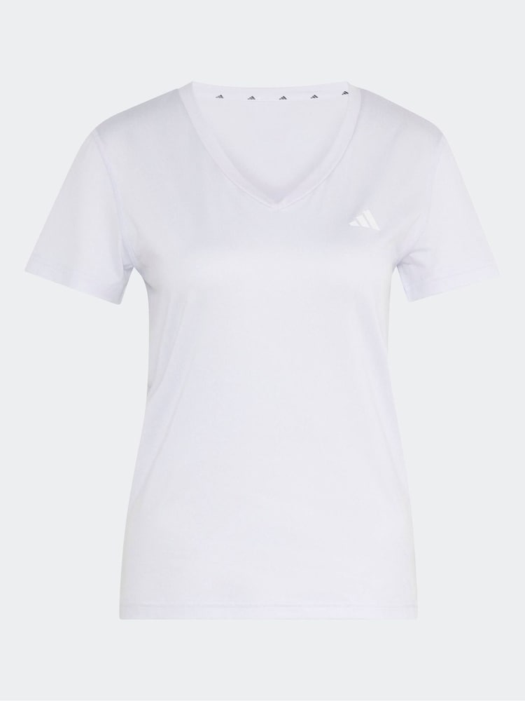 adidas Lilac Purple Workout Essentials V-Neck T-Shirt - Image 1 of 1 adidas Lilac Purple Workout Essentials V-Neck T-Shirt - Image 1 of 1
