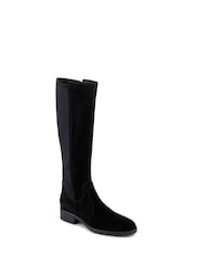Jones Bootmaker Black Ellisia Leather Stretch-Fit Long Boots - Image 2 of 5