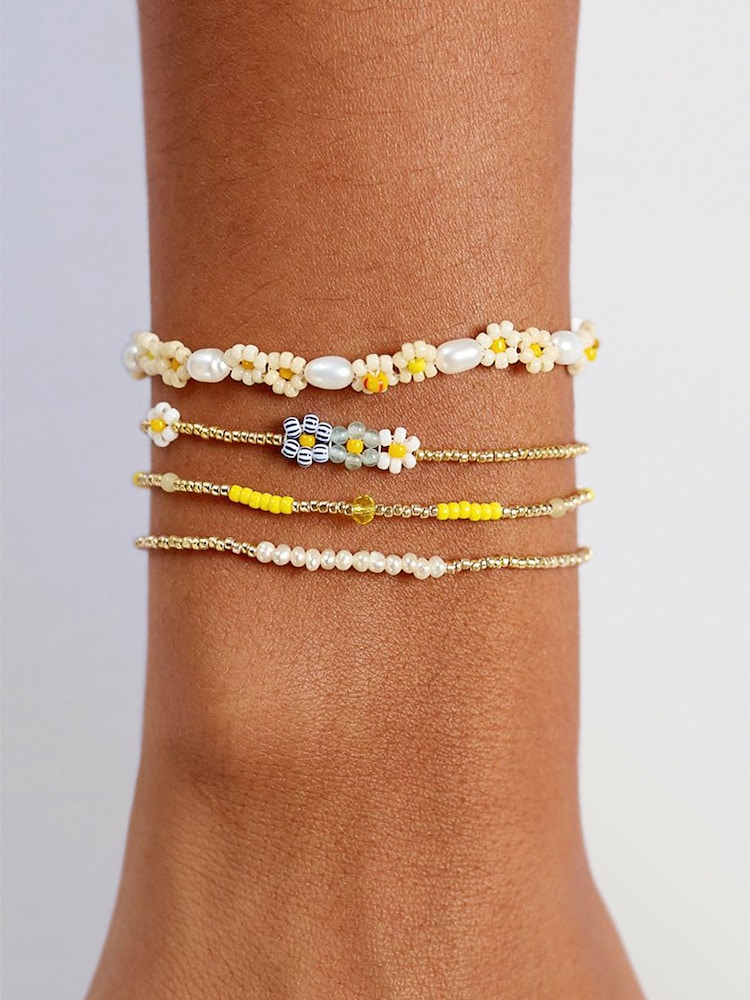 Anni Lu Yellow Bluebell Bloom Bracelet - Image 2 of 3
