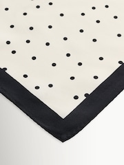 By Malene Birger White Poulas Polka Dot Square Scarf - Image 2 of 3