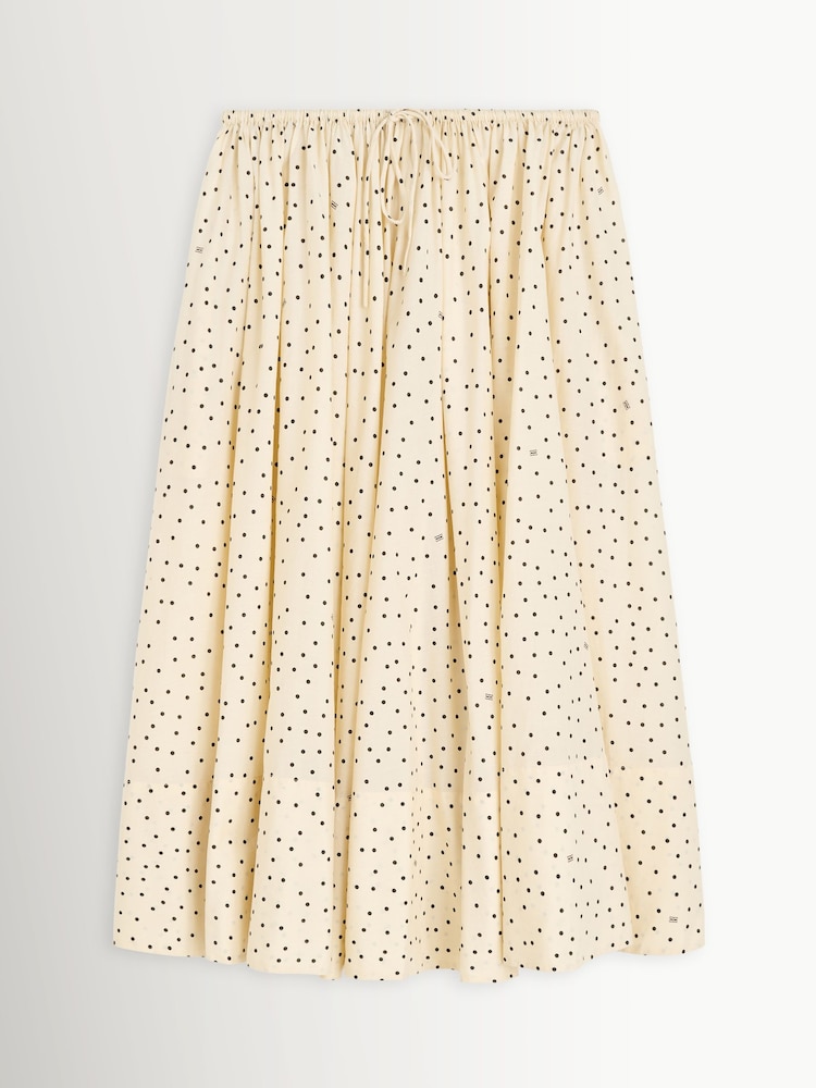 By Malene Birger White Pheo Polka Dot Midi Skirt - Image 1 of 1